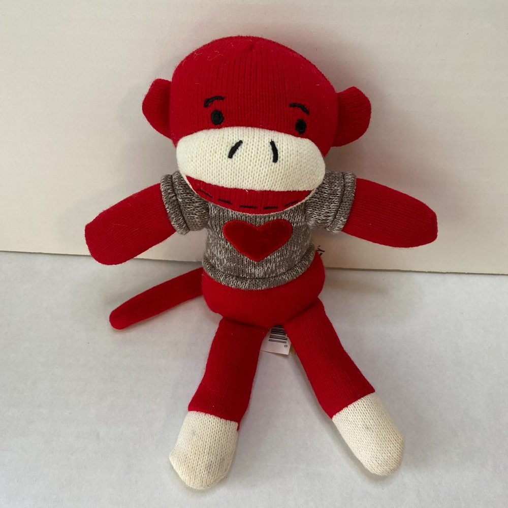 Sock Monkey Plush Toy
